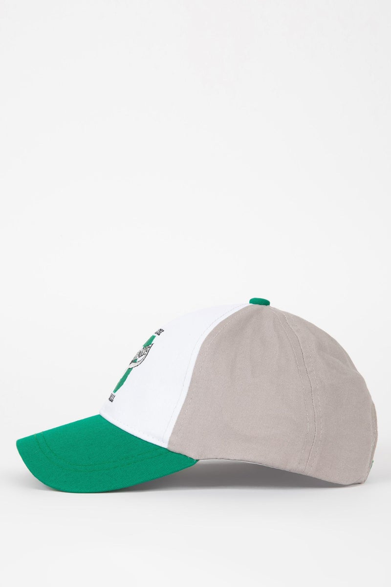 DeFacto Green Boy Boy Embroidered Cotton Baseball Basketball Cap Casual - Image 4